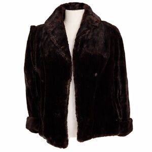 Vintage fur by R.C. McClenning coat brown